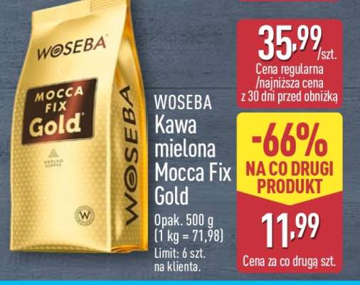 Woseba Kawa mielona Mocca Fix Gold