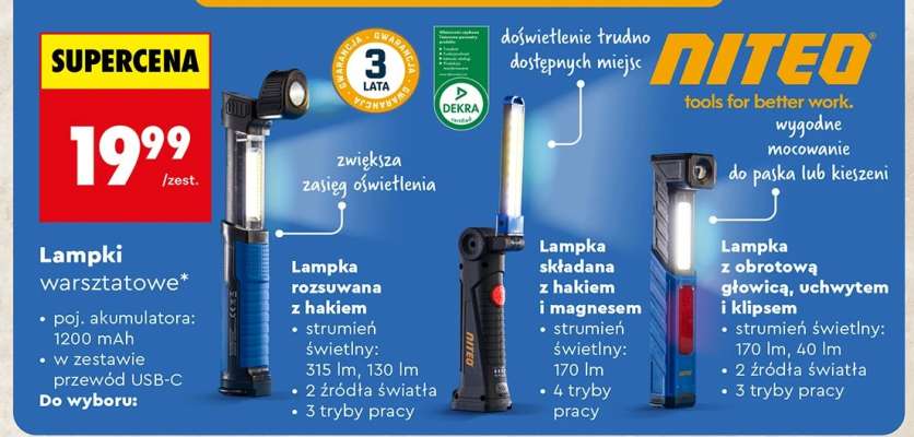 Lampki warsztatowe
