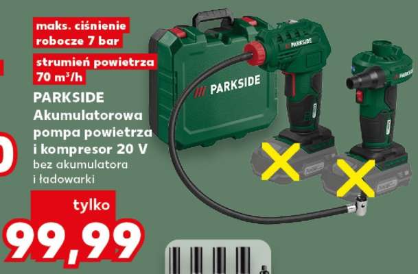 PARKSIDE Akumulatorowa pompa powietrza i kompresor 20 V