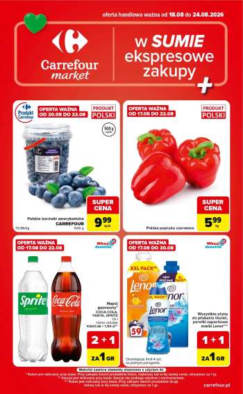 Gazetka Carrefour Market - 18.08.2026 - 24.08.2026.