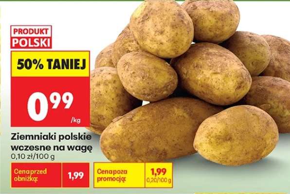 Ziemniaki polskie wczesne na wagę