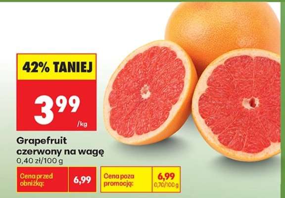 Grapefruit czerwony na wage