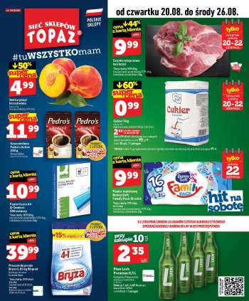 Gazetka Topaz - 20.08.2026 - 26.08.2026.