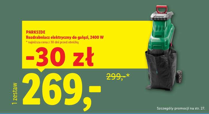 PARKSIDE Rozdrabniacz elektryczny do gałęzi, 2400 W