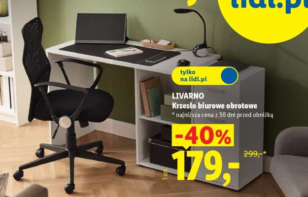 LIVARNO Krzesło biurowe obrotowe