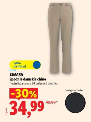 ESMARA Spodnie damskie chino