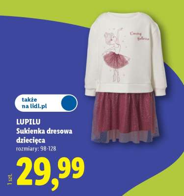 LUPILU Sukienka dresowa dziecięca