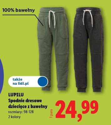 LUPILU Spodnie dresowe dziecięce z bawełny