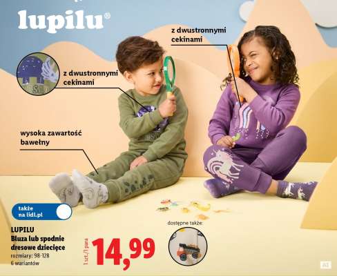 LUPILU Bluza lub spodnie dresowe dziecięce