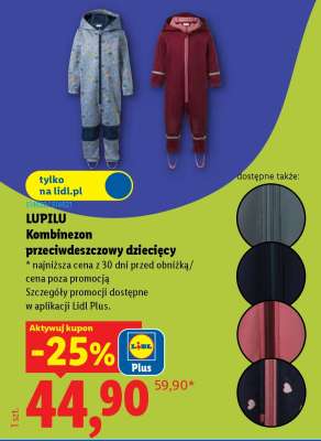 LUPILU Kombinezon przeciwdeszczowy dziecięcy