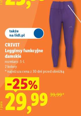CRIVIT Legginsy funkcyjne damskie