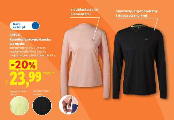 Crivit Koszulka funkcyjna damska lub męska