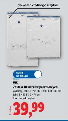 Zestaw 10 worków próżniowych