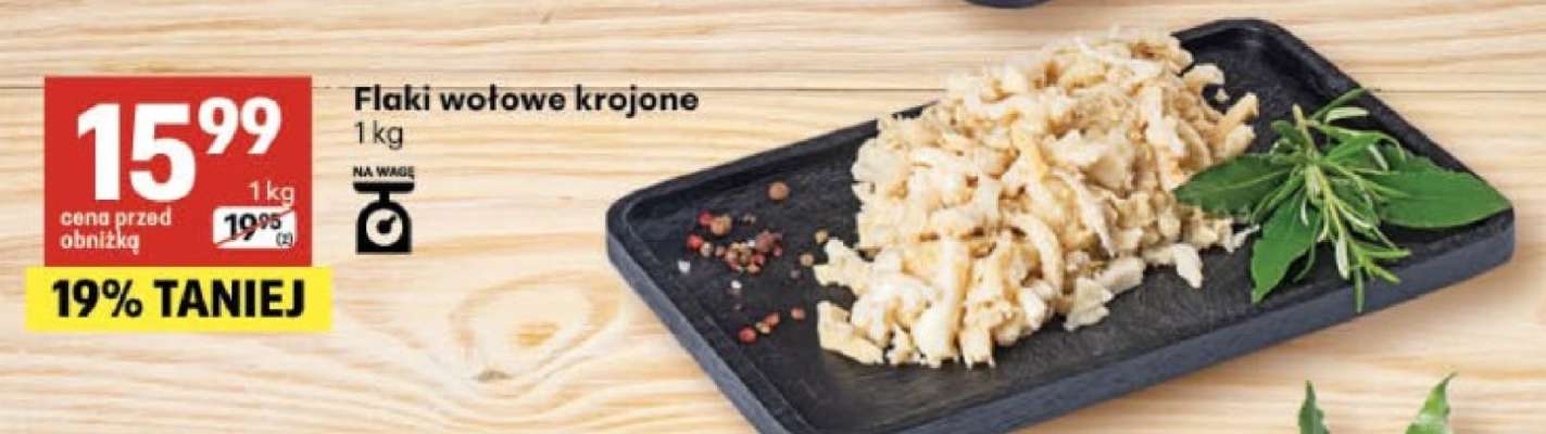 Flaki wołowe krojone