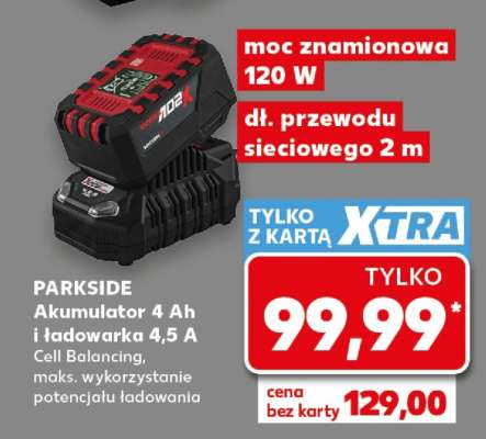 PARKSIDE Akumulator 4 Ah i ładowarka 4,5 A