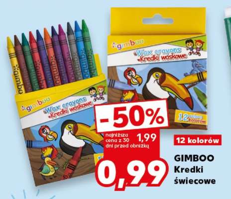 GIMBOO Kredki świecowe