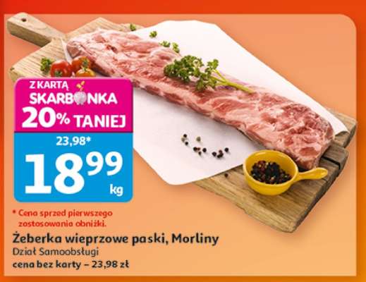 Żeberka wieprzowe paski Morliny