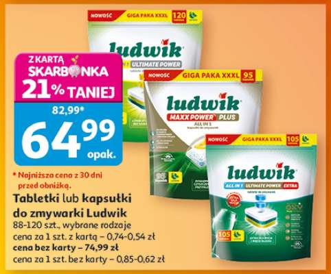 Tabletki lub Kapsułki do zmywarki Ludwik