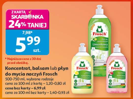 Koncentrat, balsam lub płyn do mycia naczyń Frosch