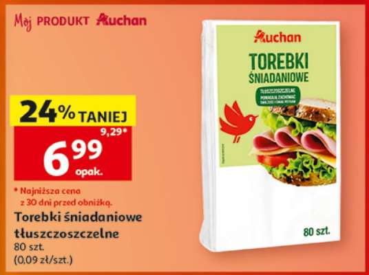 Torebki śniadaniowe tłuszczoszczelne