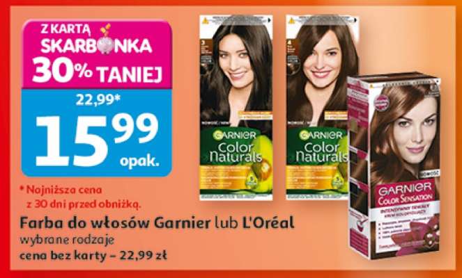 Farba do włosów Garnier lub L'Oréal