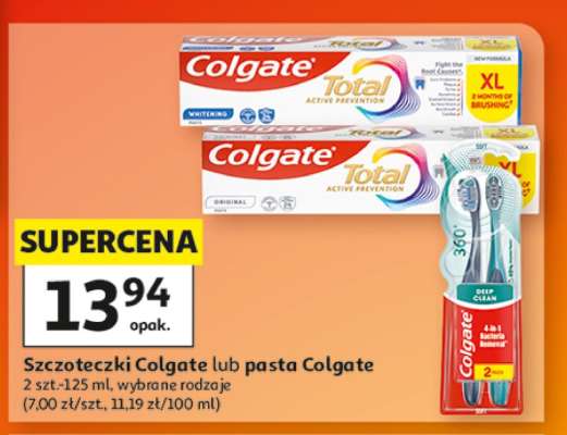 Szczoteczki Colgate lub pasta Colgate