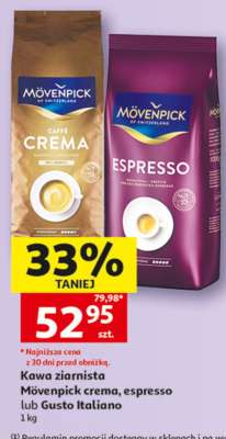 Kawa ziarnista Mövenpick crema, espresso lub Gusto Italiano