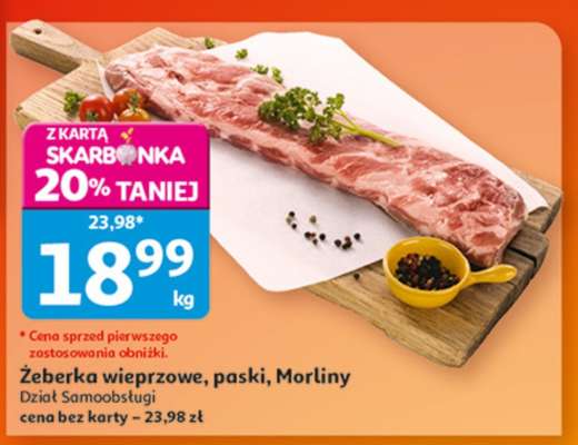 Żeberka wieprzowe paski Morliny