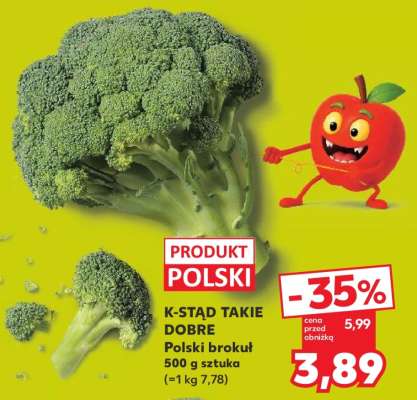 K-STĄD TAKIE DOBRE Polski brokuł 500 g sztuka