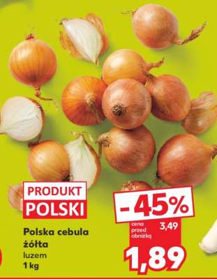 Polska cebula żółta luzem 1 kg