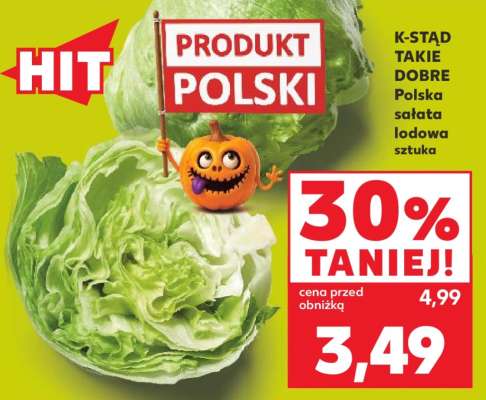 Polska sałata lodowa sztuka