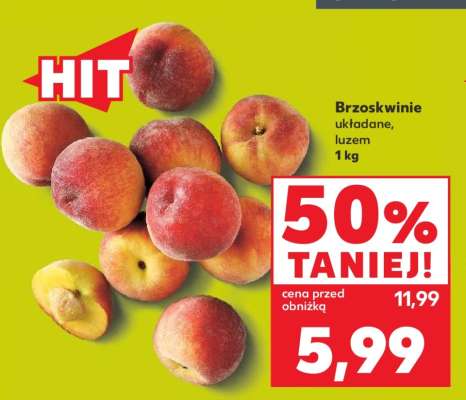 Brzoskwinie układane, luzem 1 kg
