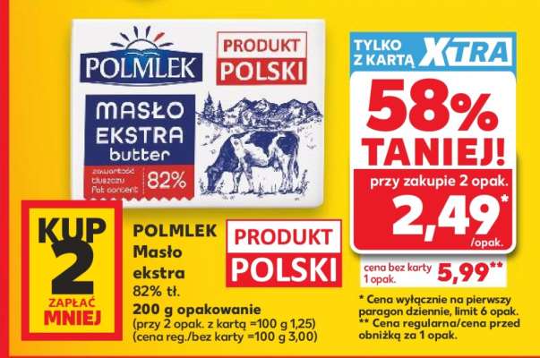 POLMLEK Masło ekstra 82% tł.