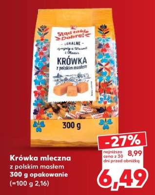 Krówka mleczna z polskim masłem 300 g opakowanie