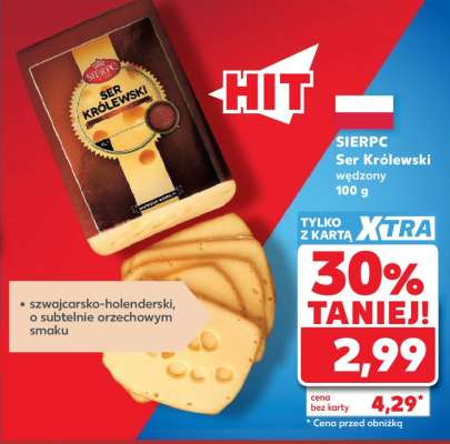 SIERPC Ser Królewski wędzony 100 g