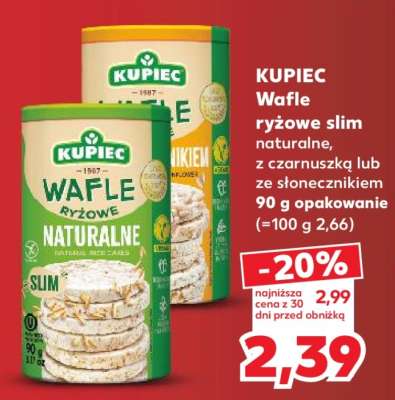 KUPIEC Wafle ryżowe Slim