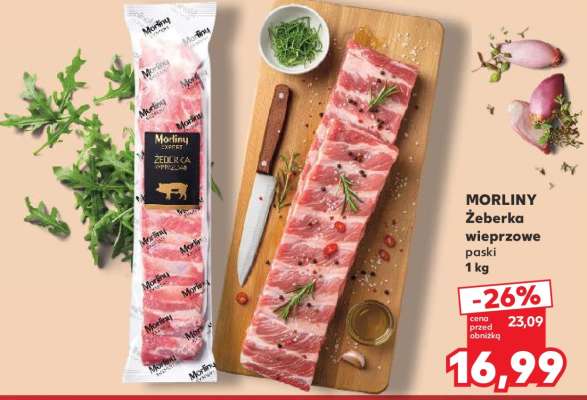 MORLINY Żeberka wieprzowe paski 1 kg