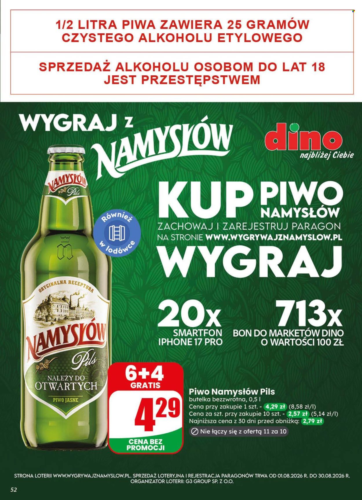 Gazetka Dino - 19.08.2026 - 25.08.2026. Strona 52