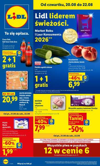 Gazetka Lidl - 20.08.2026 - 22.08.2026.