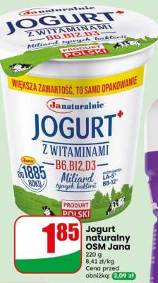 Jogurt naturalny OSM Jana