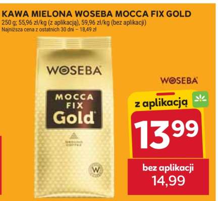 Kawa mielona WOSEBA MOCCA FIX GOLD