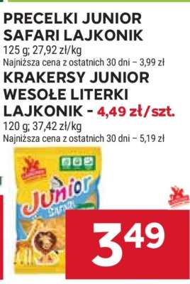 KRAKERSY JUNIOR WESOŁE LITERKI LAJKONIK