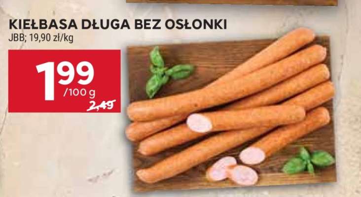 Kiełbasa długa bez osłonki