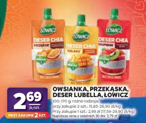 Owsianka, Przekąska, Deser Lubella, Łowicz