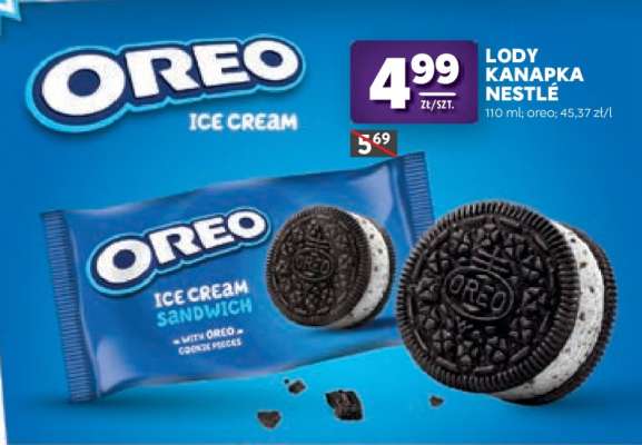 Lody Kanapka Nestlé Oreo