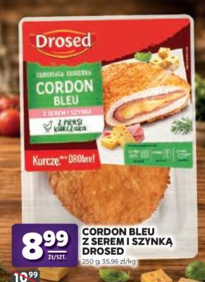 Cordon Bleu z serem i szynką Drosed