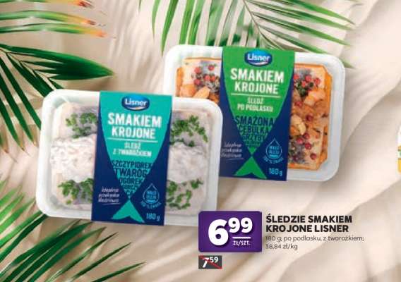 Śledzie Smakiem Krojone Lisner