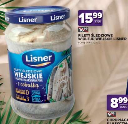 Filety śledziowe w oleju wiejskie Lisner