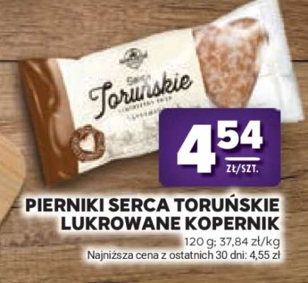 Pierniki Serca Toruńskie Lukrowane Kopernik