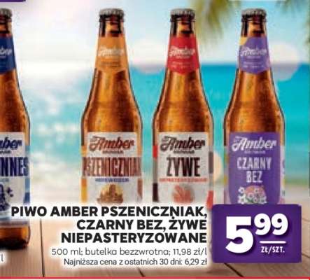 Piwo Amber Pszeniczniak, Czarny Bez, Żywe Niepasteryzowane